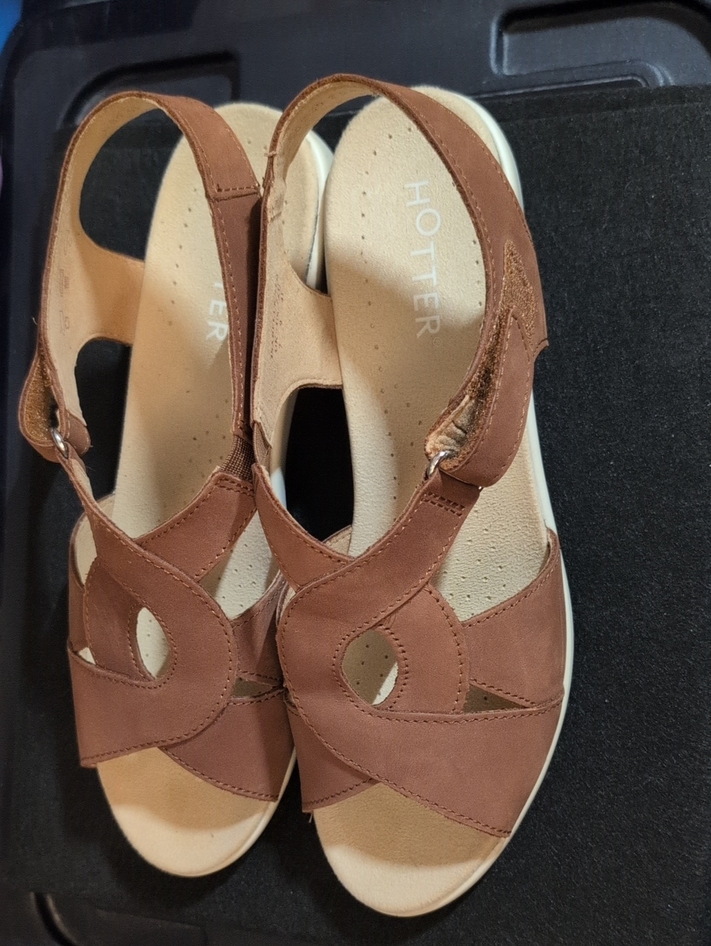 hotter Women’s Tan Brown Slingback Sandals
